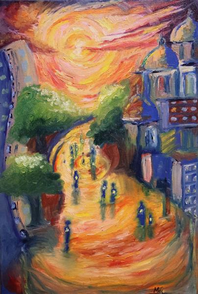 Oil on canvas, 15’’ x 22’’