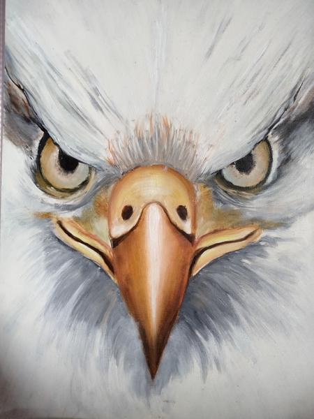 A4, oil on canvas paper