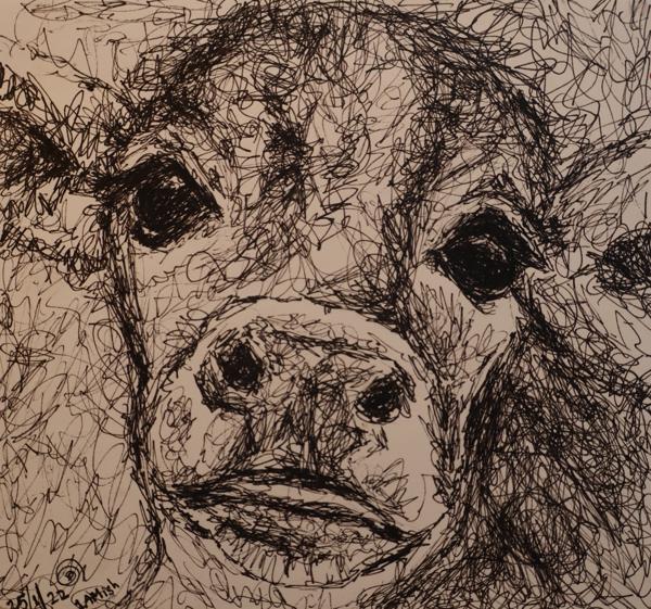 5.5’’ x 5.5’’ ink on paper