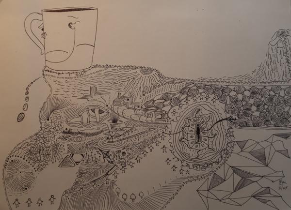 A4, ball pen on paper