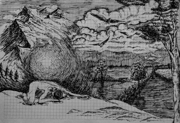 A4, ink on paper